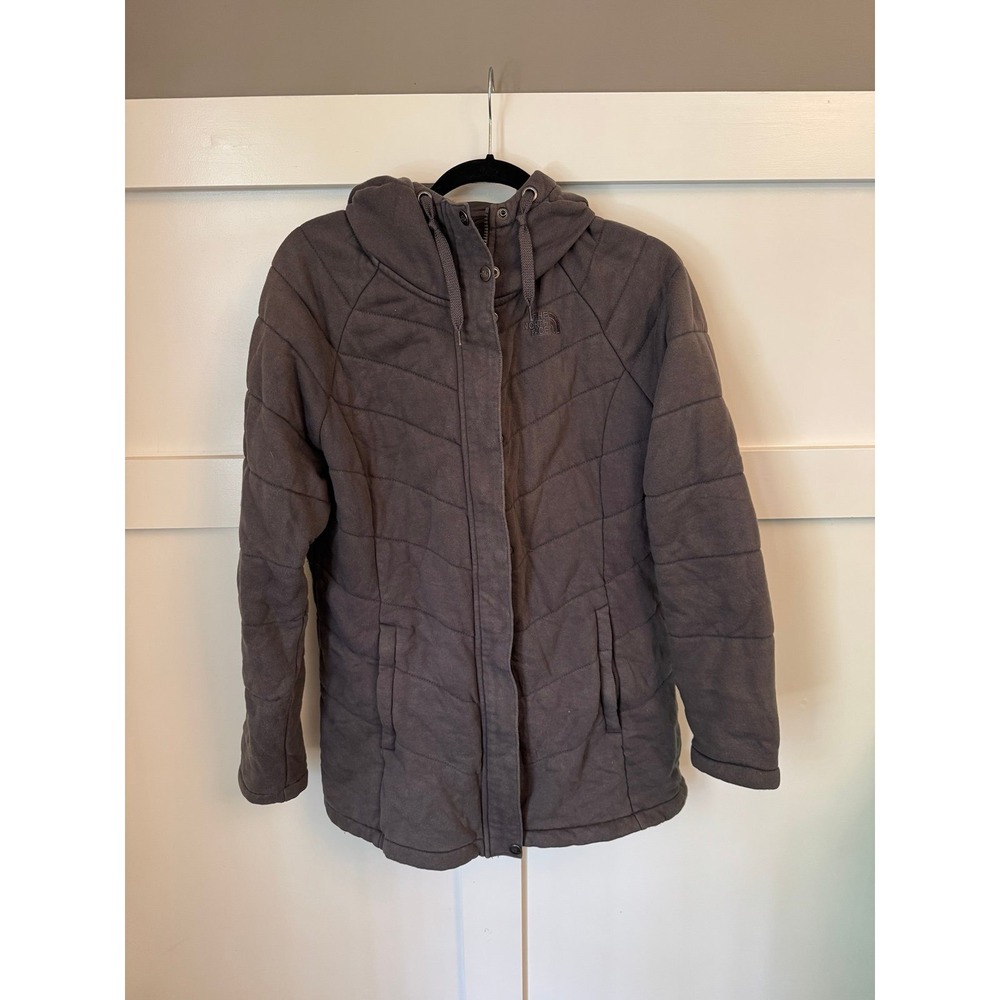 The North Face Women's Gray Lined Hooded Jacket size XL